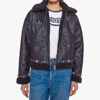 Mother Strappy Brrly Jacket In Mercury In Retrograde
