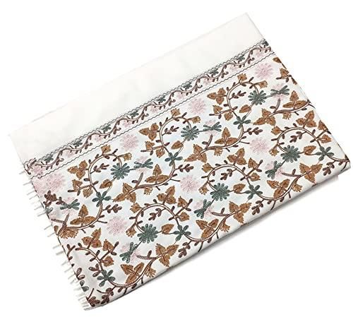 Écharpe Pashmina Motif éléphant – Viscose, 180x70 Cm, Pompons, Style Bohème Pour Femme