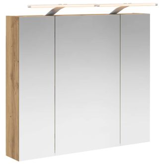 vidaXL Armario Con Espejo De Ba&ntilde;o Roble Artisan 80 X 14,5 X 70 Cm Vidaxl