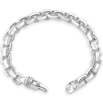 Pompeii3 Mens 14k Gold (66gram) or Platinum (103gram) 8.5mm Link Bracelet 8.5