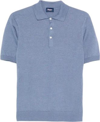 Drumohr Buttoned Polo With Logo
