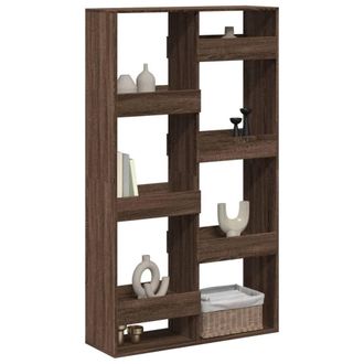 Berkfield Home Room Divider Brown Oak 100x33x175 cm Engineered Wood | Size: 100 x 33 x 175 cm