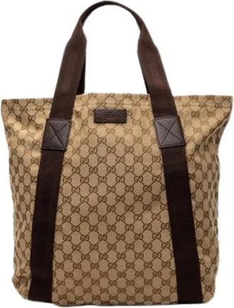 Gucci Pre-owned Tote Bag - Dames - Vintage Shopper - Beige - ONE Size - Vintage