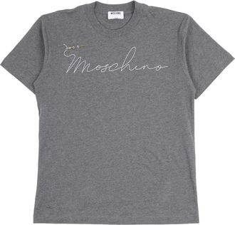 Moschino T-Shirts - Dames - T-shirts - Grijs - M - Tops