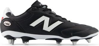 New Balance Mens 442 Elite SG V3 in Black/White/Red, size 8.5