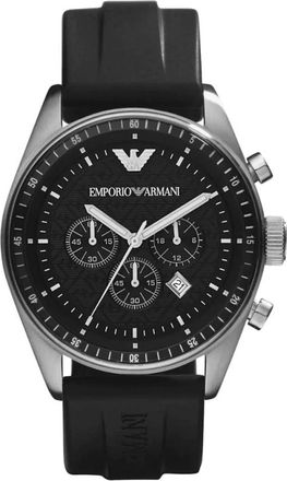 Emporio Armani Accessoires, Heren, Grijs, ONE Size, Sportivo Chronograph Horloge