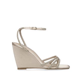 Steve Madden Womens Aubri Champagne Sandals - Size UK 6
