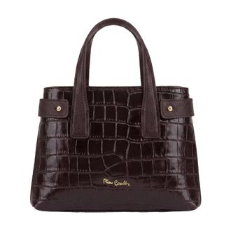 Pierre Cardin Bolso de mano de piel con efecto cocodrilo - Bags - Mujer - Rojo - ONE SIZE