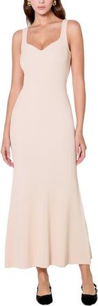endless rose Sweetheart Neck Rib Maxi Dress in Cream at Nordstrom, Size X-Small
