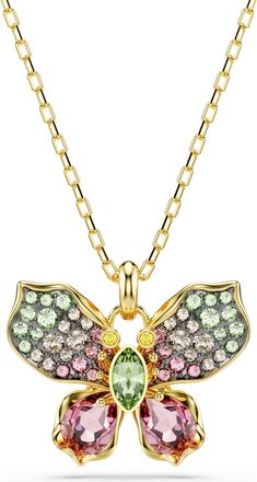 Swarovski Idyllia F Florere WoMens Gold Plated Metal Necklace - 5709950 Gold Tone - One Size