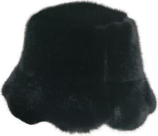 MARCUS ADLER Faux Fur Bucket Hat in Black at Nordstrom Rack