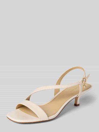 Michael Kors Sandalette aus Leder Modell JAIDA KITTEN in Offwhite, Gr&ouml;&szlig;e 36