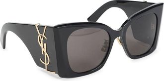 Saint Laurent Black Acetate Sunglasses-Donna