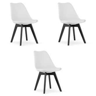 OEM Silla Mark - Patas Blancas / Negras X 3