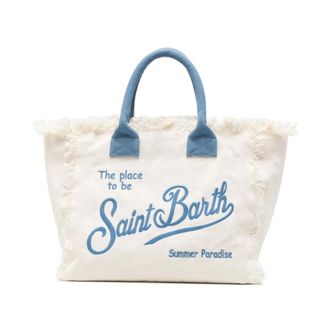 MC2 Saint Barth Tote Bags, female, White, Size: ONE SIZE Vanity Tote Bag