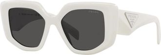 Prada Zonnebrillen - Dames - Zonnebrillen - Wit - 50 MM - Accessoires