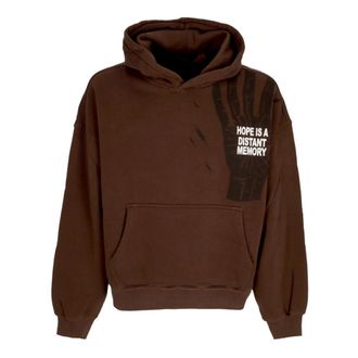 Acupuncture Hope Hoodie - - Sweatshirts & Hoodies - Uomo - Marrone - XL