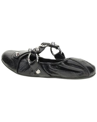 Balenciaga City Leather Ballerina Flat
