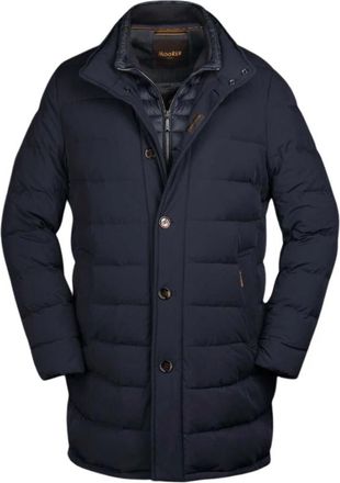 Moorer Donzen Jas - Heren - Gewatteerde jassen - Blauw - XL - Jassen