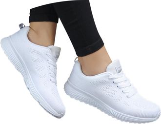 Generic Running Shoes Womens Wide Feet Shoes Laces Sneakers Non-Slip Sports Shoes Leisure Trainers Road Running Shoes Walking Shoes Gym Low Shoes Fabric Shoes