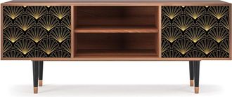 StoryZ Mueble de TV negro 2 puertas L 170 cm