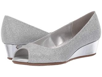 Bandolino Candra Womens Wedge Shoes Silver Glamour : 5.5 M, Synthetic
