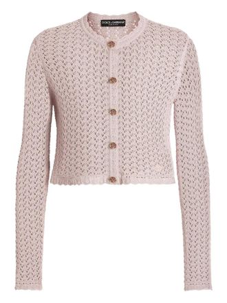 Dolce & Gabbana Gehaakt vest - Roze