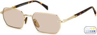 Eyewear by David Beckham unisex, Accessoires, Geel, Maat: 55 MM
