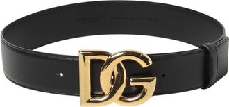 Dolce & Gabbana Dames, Accessoires, Zwart, Maat: 85 CM Leer