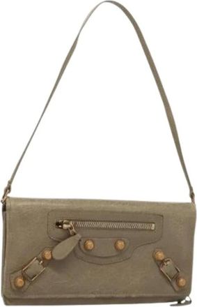 Balenciaga Pre-owned Shoulder Bags, female, Beige, Size: ONE SIZE Pre-owned Vintage Shoulder Bag