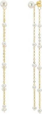 Untamed Petals Lara Pearl Drop Earrings in Gold at Nordstrom