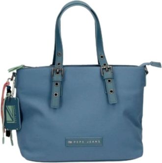 Pepe Jeans London Tessa Dames Tas - Dames - Handtassen - Blauw - ONE Size - Tassen
