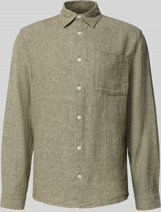 Redefined Rebel Slim Fit Freizeithemd aus Leinen-Baumwoll-Mix Modell NELSON in Hellgruen, Gr&ouml;&szlig;e XXL
