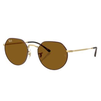 Ray-Ban Jack Zonnebril - unisex - Zonnebrillen - Bruin - 55 MM - Accessoires