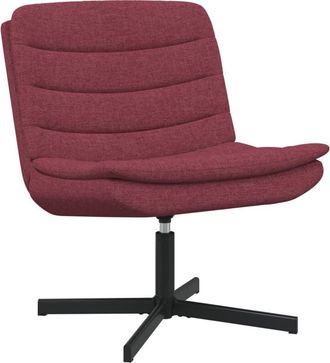 vidaXL Vidaxl - Swivel Chair Wine red 63 x 75 x 76 cm Fabric