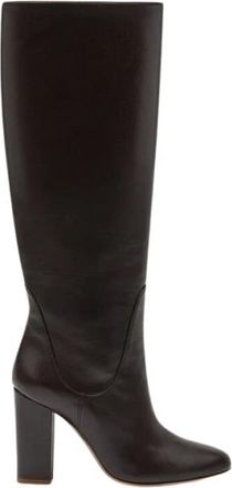 Scarosso Jessy Boots - Dames - Laarzen met Hak - Bruin - 38 EU - Leer - Schoenen