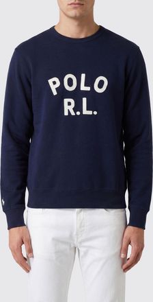 Polo Ralph Lauren Felpa girocollo in misto cotone con logo a contrasto