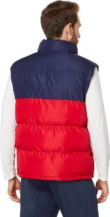 U.S.Polo Association U. S. Polo Assn. Puffer Vest Mens Blue Red Color Black Full Zip GBO3332