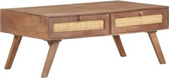 vidaXL Mesa De Centro De Madera Maciza De Mango 100x60x40 Cm Vidaxl