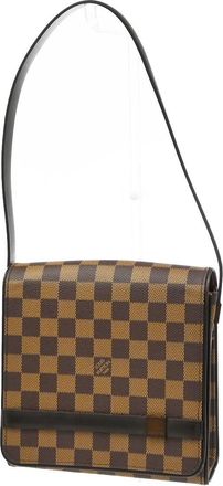 Louis Vuitton Tribeca Carre Damier Brown Canvas Handbag (Pre-Owned)
