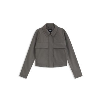 BOSS Relaxed-fit jacket in cotton denim