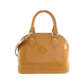 Louis Vuitton Pre-owned Alma BB Vernis Bag - Dames - Vintage Handtas - Bruin - ONE Size - Leer - Vintage
