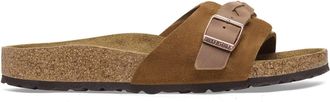 Birkenstock Womens Oita Braided Suede Leather Sandals In Mink