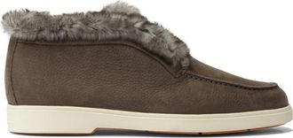 Santoni Hadeel Loafers - Dames - Winterlaarzen - Bruin - 40 EU - Leer - Schoenen