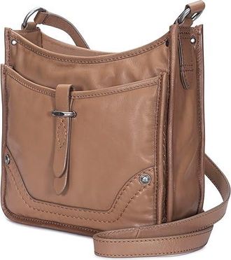 Frye Campus Crossbody Cross Body Womens Handbags Beige : PROCESSING PROCESSING, Leather