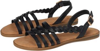 Journee Collection Solay Womens Shoes Black : 5.5 M, Synthetic