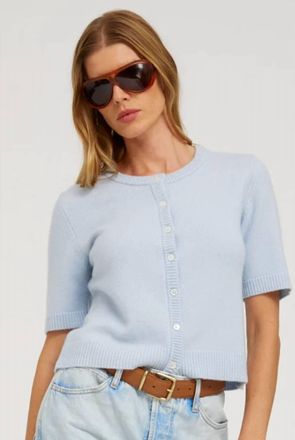 SPRWMN Anita Cardigan In Baby Blue