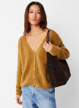 Contemporaine Womens Mother-of-pearl buttons touch of mohair Cardigan Sweater