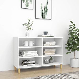 vidaXL Aparador De Madera De Ingenier&iacute;a Blanco 103,5x35x70 Cm Vidaxl