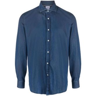 Brunello Cucinelli Shirts Blue